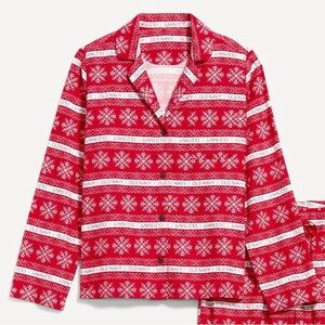 Old Navy Red Snowflake Women’s Pajama Top